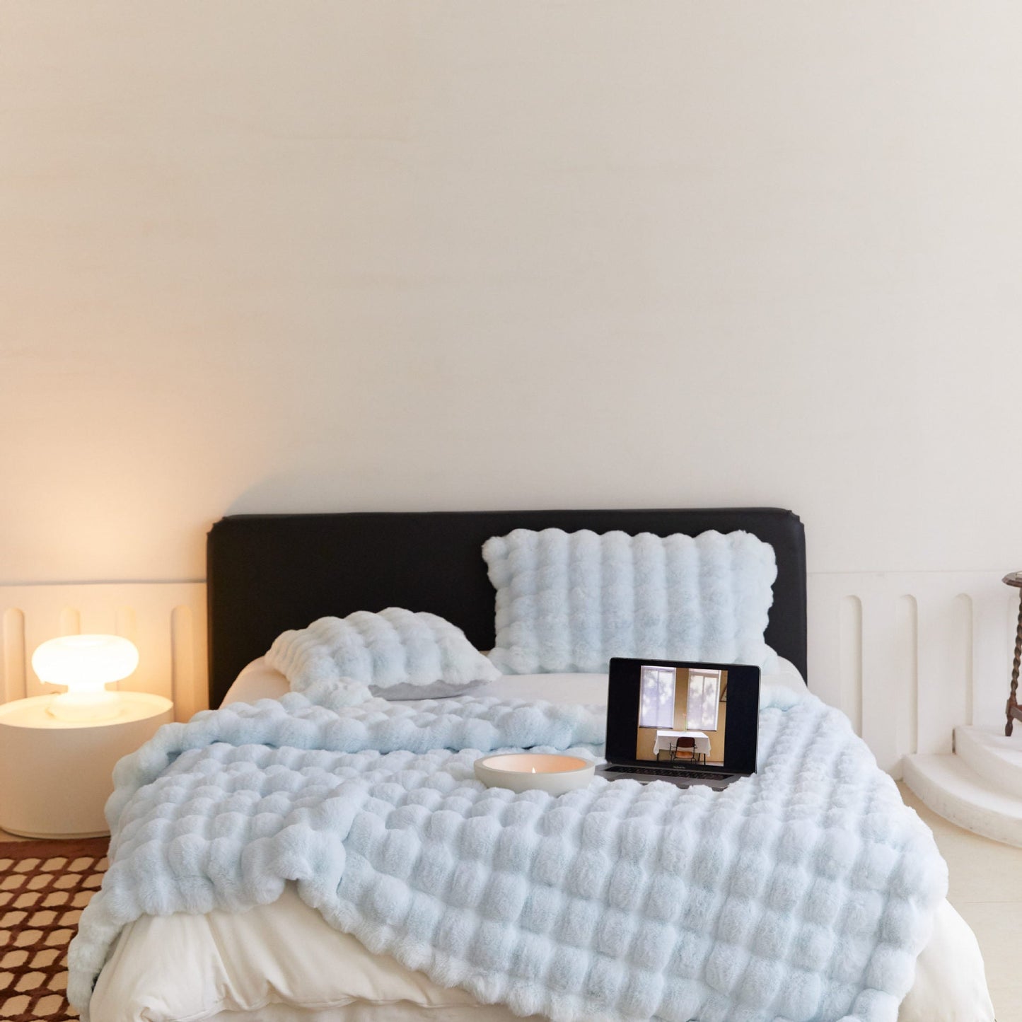 The Fur Rabbit Hair Sofa Blanket Is Simple And Luxurious    Home Decor Supply | Online Retail | ShoreShopper.com