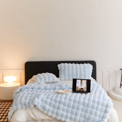 The Fur Rabbit Hair Sofa Blanket Is Simple And Luxurious    Home Decor Supply | Online Retail | ShoreShopper.com