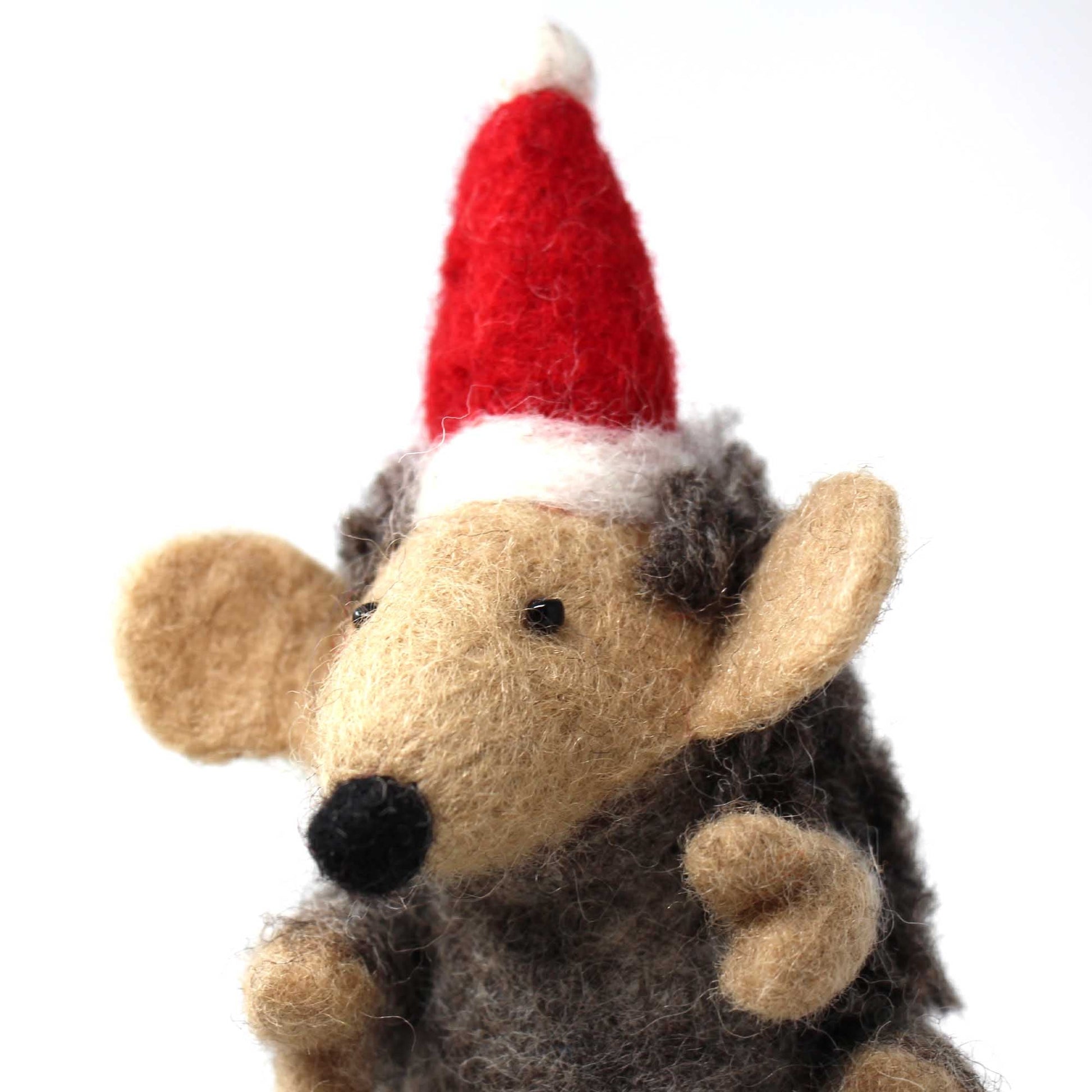 Hand Felted Christmas Ornament: Hedgehog - Global Groove (H)    Home Decor Supply | Online Retail | ShoreShopper.com
