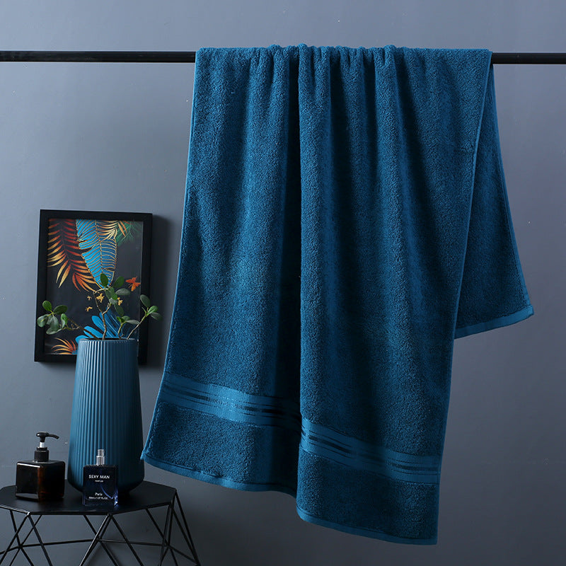 Pure Color Thick Cotton Bath Towel Set Towel Set Increased Pure Cotton Beach Towel Beauty Salon Bath Towel    Home Decor Supply | Online Retail | ShoreShopper.com