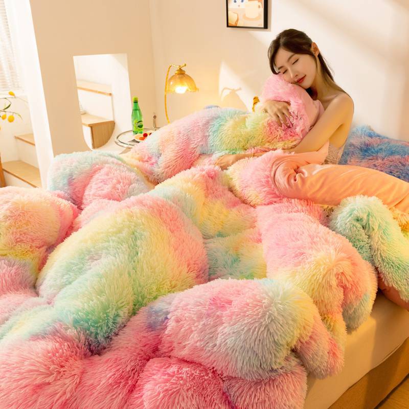 Super Soft Long Fleece Mink Crystal Velvet Thickened Warm Winter Quilt    Home Decor Supply | Online Retail | ShoreShopper.com
