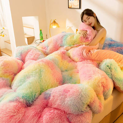Super Soft Long Fleece Mink Crystal Velvet Thickened Warm Winter Quilt    Home Decor Supply | Online Retail | ShoreShopper.com