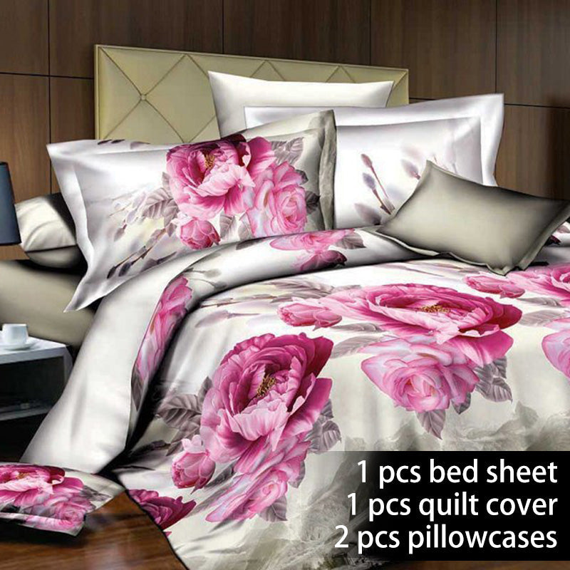Four-piece set on 3D quilt bed    Home Decor Supply | Online Retail | ShoreShopper.com