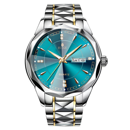 RUIGE Men's Watch Quartz Watch Luminous Stainless Steel Luxury Calendar Men's Chronograph Watch Timepiece Thanksgiving Day    Home Decor Supply | Online Retail | ShoreShopper.com