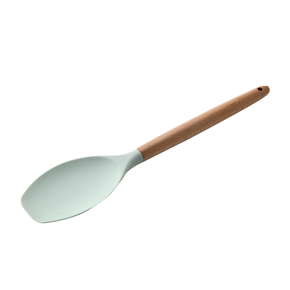 Silicone Kitchenware With Wooden Handle - ShoreCo.Shop