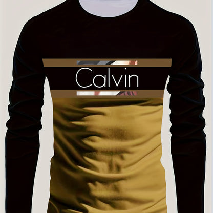 Men'S 3D Digital Printing Crew Neck Long-sleeved T-shirt | Casual Style, Slight Stretch Fabric, All Over Print, Regular Fit, Ideal for Fall/Winter, Perfect Gift for Family and Friends    Home Decor Supply | Online Retail | ShoreShopper.com