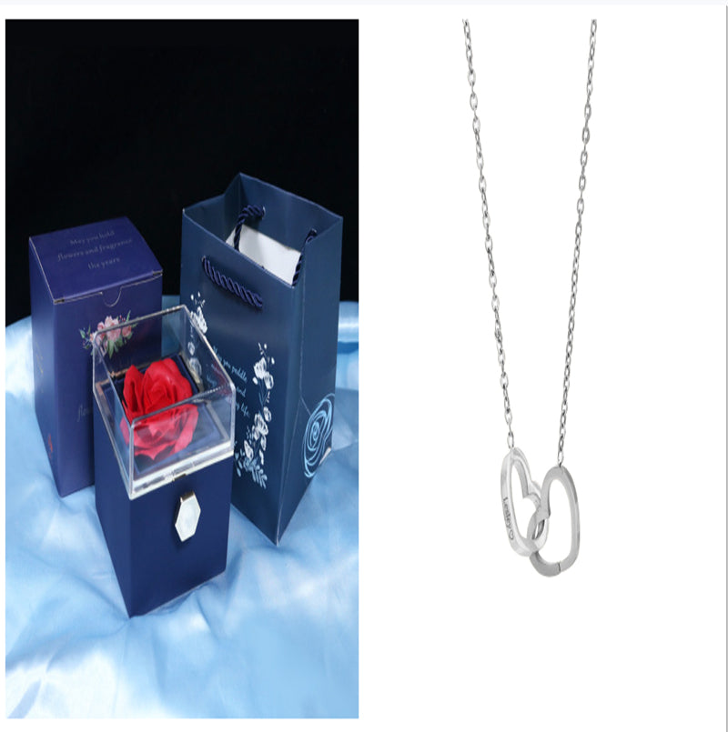 Rotating Soap Flower Rose Gift Box Creative Rotating Rose Jewelry Packaging Box Valentine's Day Gift For Women    Home Decor Supply | Online Retail | ShoreShopper.com