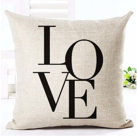 Letter black and white home pillowcase    Home Decor Supply | Online Retail | ShoreShopper.com