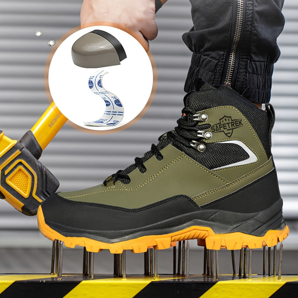 Steel Toes Work Shoes for Men Premium Microfiber Water Resistant Slip Resistant Industrial Safety Steel Toe Work Boots    Home Decor Supply | Online Retail | ShoreShopper.com
