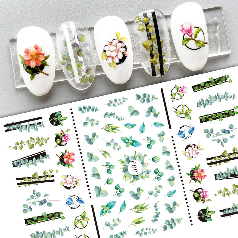 New Flower Nail Art Decal Plain Hand Painted    Home Decor Supply | Online Retail | ShoreShopper.com