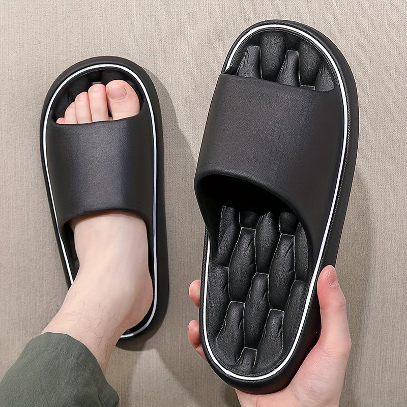 1pc Men'S for home Anti-Slip Slippers Thick Sole Silent Bathroom Shower Soft Elastic Cushioning Slippers Comfortable For Home/Wear Out Non-Stuffy.    Home Decor Supply | Online Retail | ShoreShopper.com