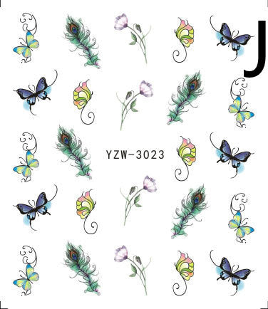 Black Butterfly Nail Art Stickers Accessories    Home Decor Supply | Online Retail | ShoreShopper.com