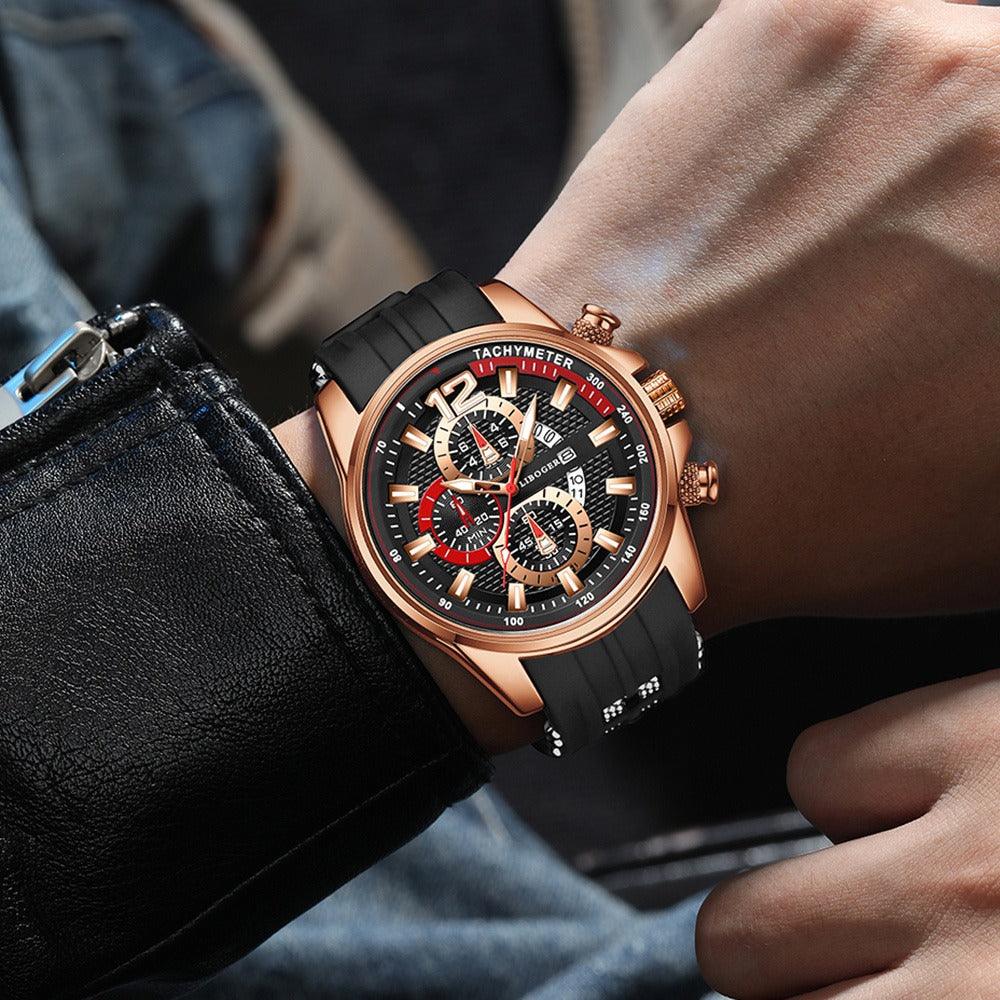 1pc Men'S Fashion Casual Quartz Watch, Silicone Strap, Date Display - Stylish Casual Wristwatch for Casual Attire, Casual Wristwatch | Sporty Watch Design | Quartz Movement, Thanksgiving, Christmas The Perfect Gift Reloj Para    Home Decor Supply | Online Retail | ShoreShopper.com