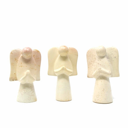Soapstone Angel Sculpture, Natural Stone    Home Decor Supply | Online Retail | ShoreShopper.com