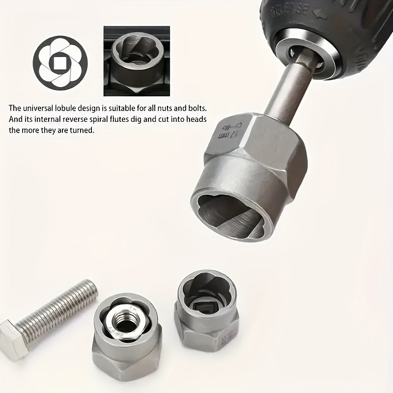 YCUPUP Nut Extractor Kit 14pcs Nut Removal Tool With 13 Bolts And Nut Removers, 1 Hex Socket Adapter For 1/4" To 3/8" Drives    Home Decor Supply | Online Retail | ShoreShopper.com