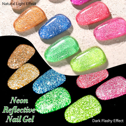 Nail Art Fluorescent Crushed Diamond Gel Polish    Home Decor Supply | Online Retail | ShoreShopper.com