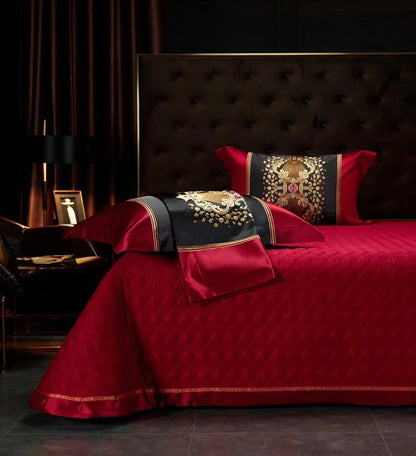 Silk Cotton Embroidery Four-piece Set Bed Sheet Bedspread    Home Decor Supply | Online Retail | ShoreShopper.com
