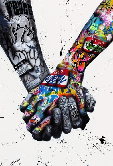 Street Graffiti Art Painting Lover Hand Art Wall Posters And Inspiration    Home Decor Supply | Online Retail | ShoreShopper.com