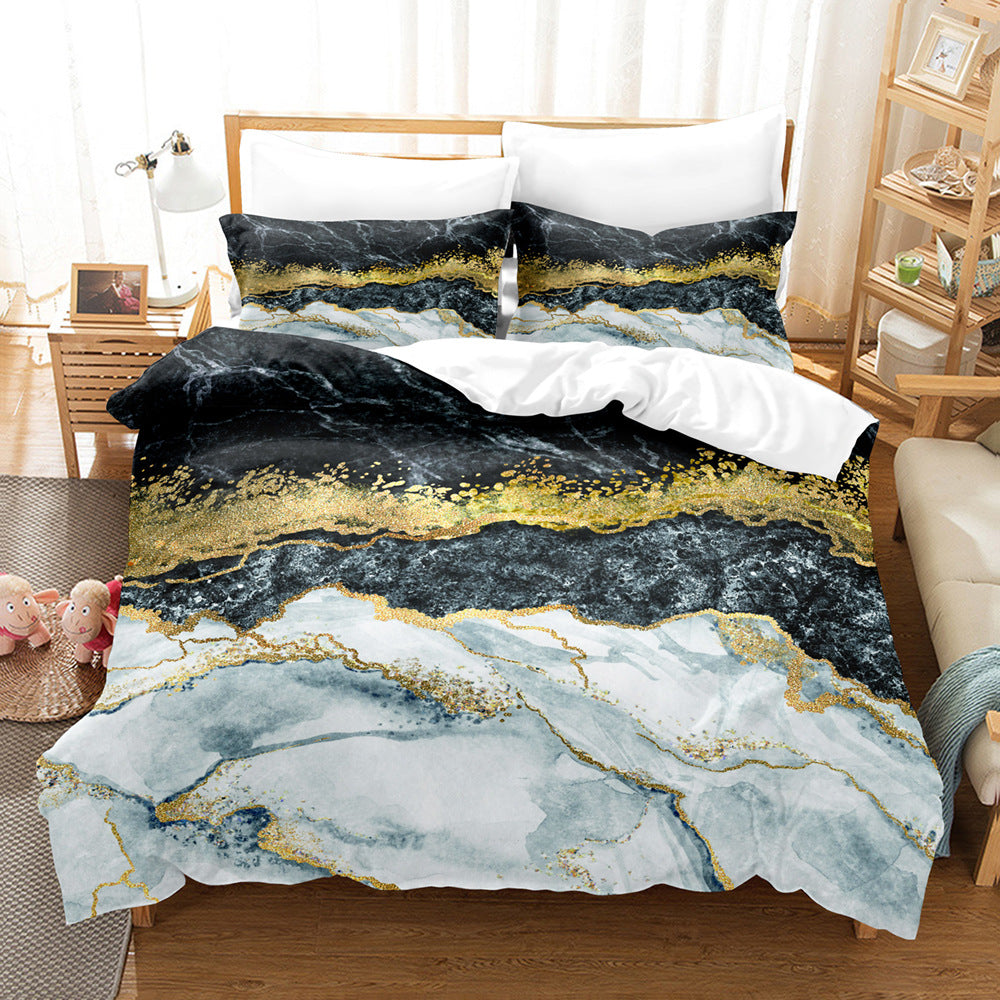 Three Art Marble Home Textile Linen Sheets    Home Decor Supply | Online Retail | ShoreShopper.com
