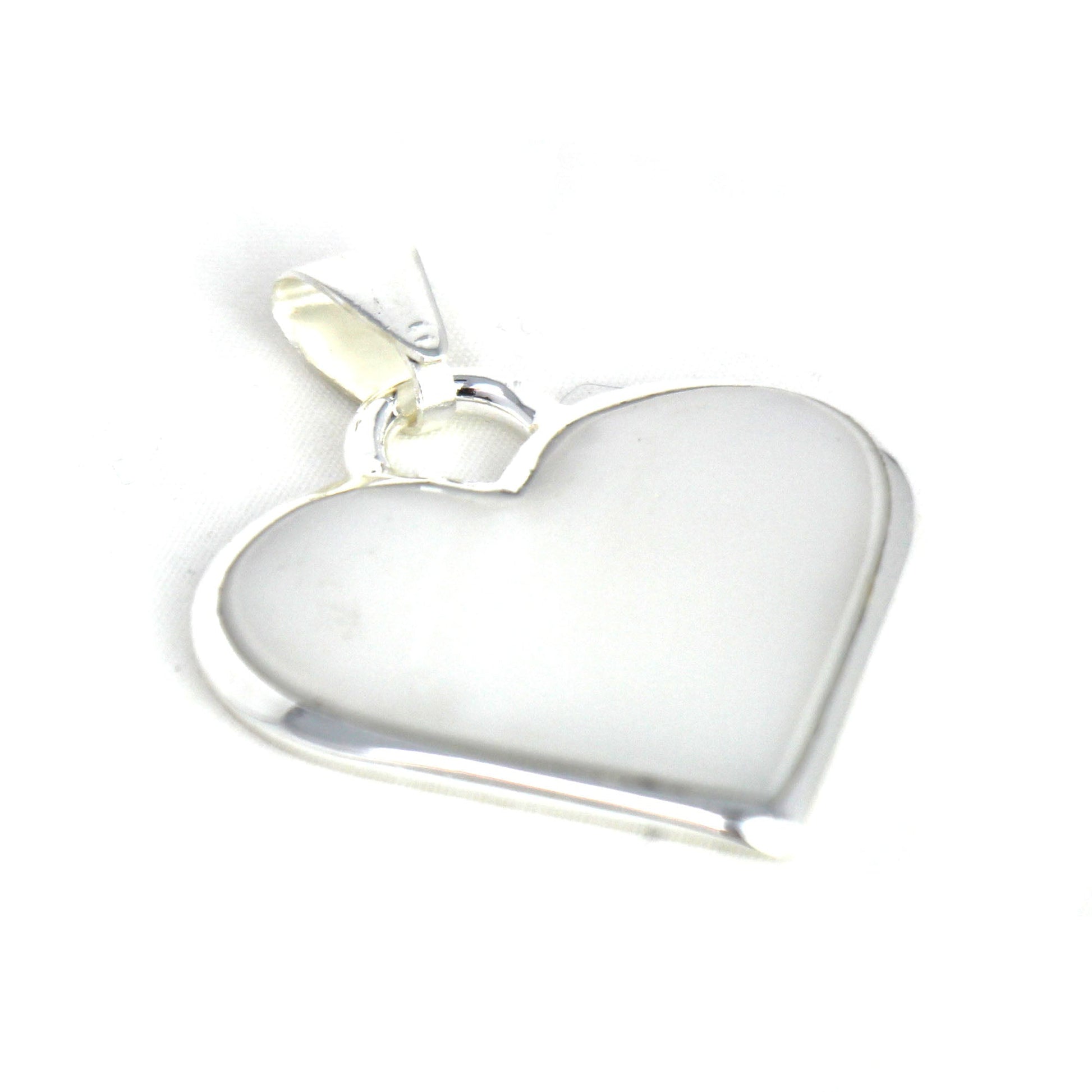 Corazon Blanco White Heart Pendant with Chain    Home Decor Supply | Online Retail | ShoreShopper.com