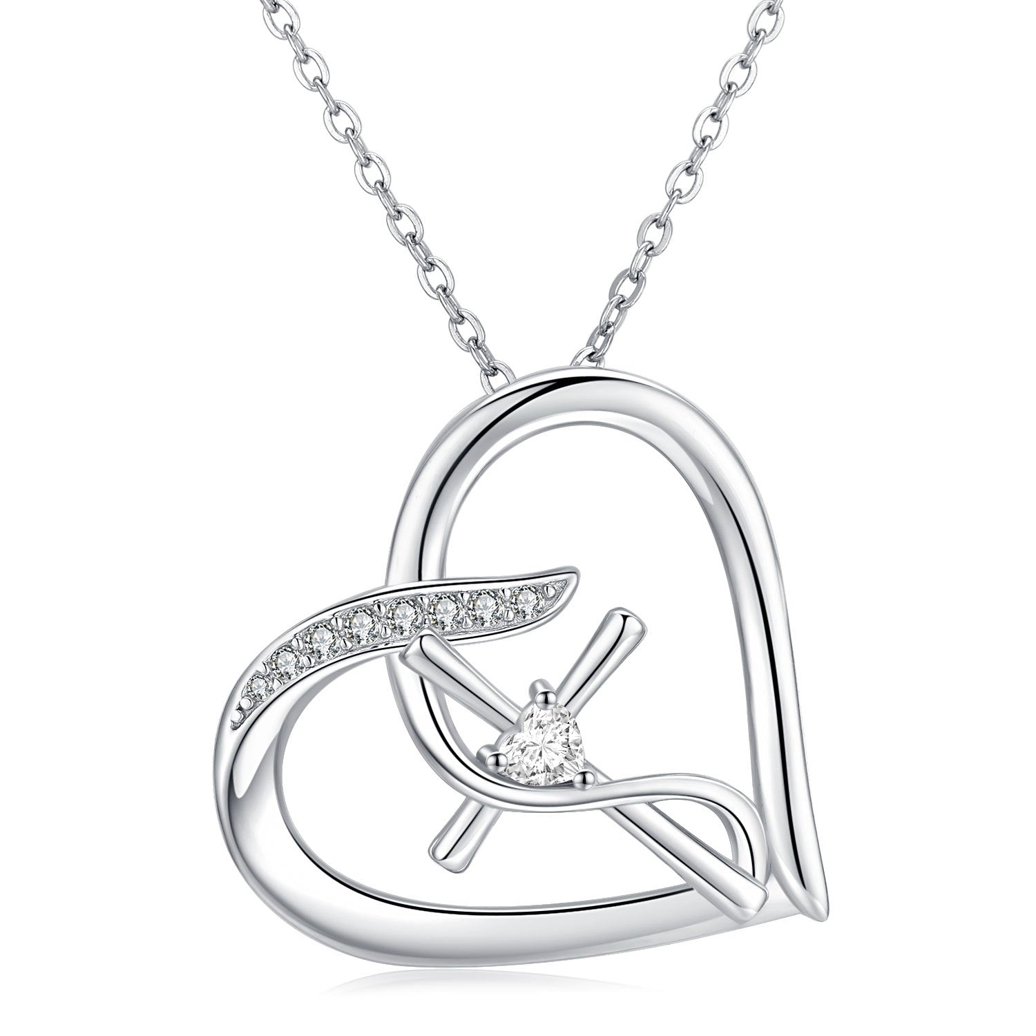 Cross Necklace for Women 925 Sterling Silver Love Heart Infinity Faith Necklace Hope Pendant Cross Jewelry Gifts for Girls Men - ShoreCo.Shop