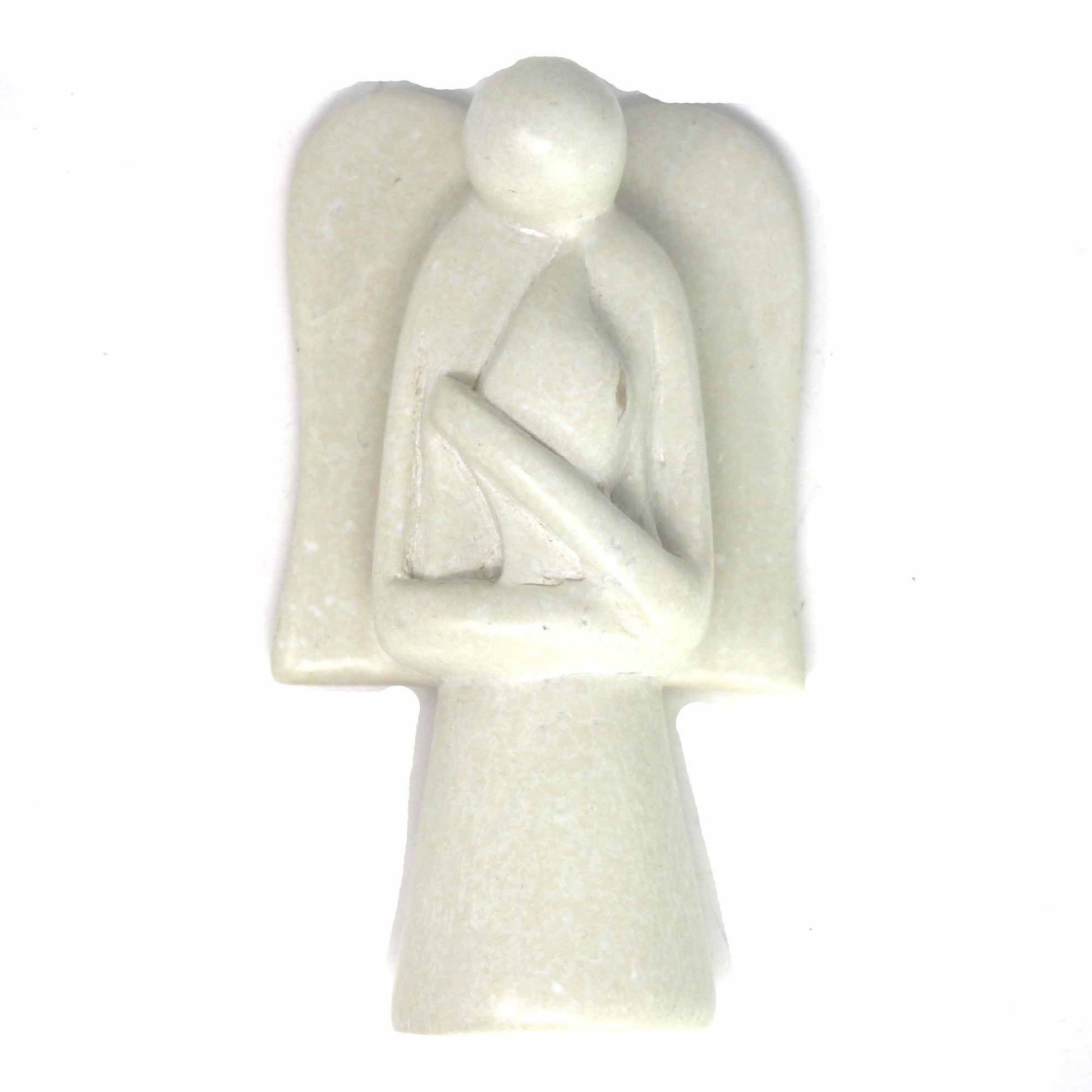 Angel Soapstone Sculpture with Eternal Light    Home Decor Supply | Online Retail | ShoreShopper.com