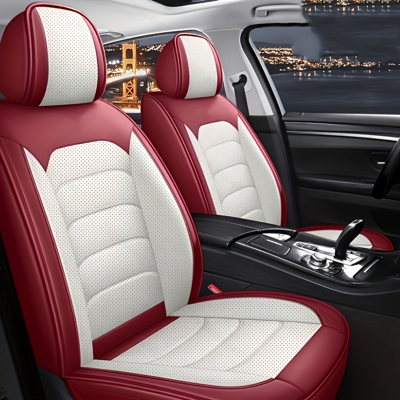 1pc and 2pcs Luxury Faux Leather Car Front Seat Covers | Universal Fit, Independent Seat Design for Main Driver/Co-driver, All-inclusive Sports Car Seat, Suitable for Cars, SUVs, and Pickup Trucks    Home Decor Supply | Online Retail | ShoreShopper.com