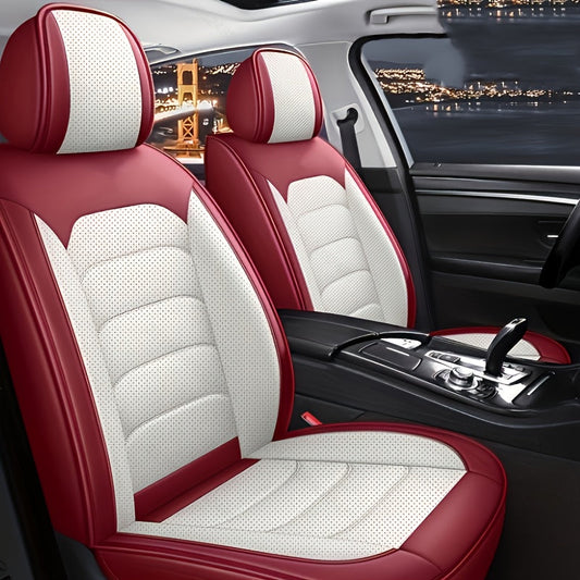 1pc and 2pcs Luxury Faux Leather Car Front Seat Covers | Universal Fit, Independent Seat Design for Main Driver/Co-driver, All-inclusive Sports Car Seat, Suitable for Cars, SUVs, and Pickup Trucks    Home Decor Supply | Online Retail | ShoreShopper.com