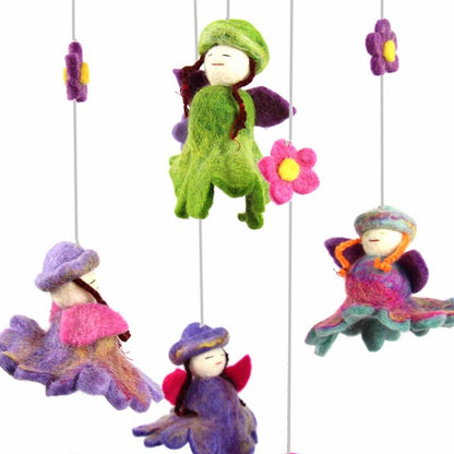 Felt Flower Fairy Mobile - Global Groove    Home Decor Supply | Online Retail | ShoreShopper.com