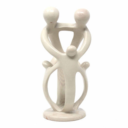 Natural Soapstone Family Sculpture - 2 Parents, 3 Children - Smolart    Home Decor Supply | Online Retail | ShoreShopper.com