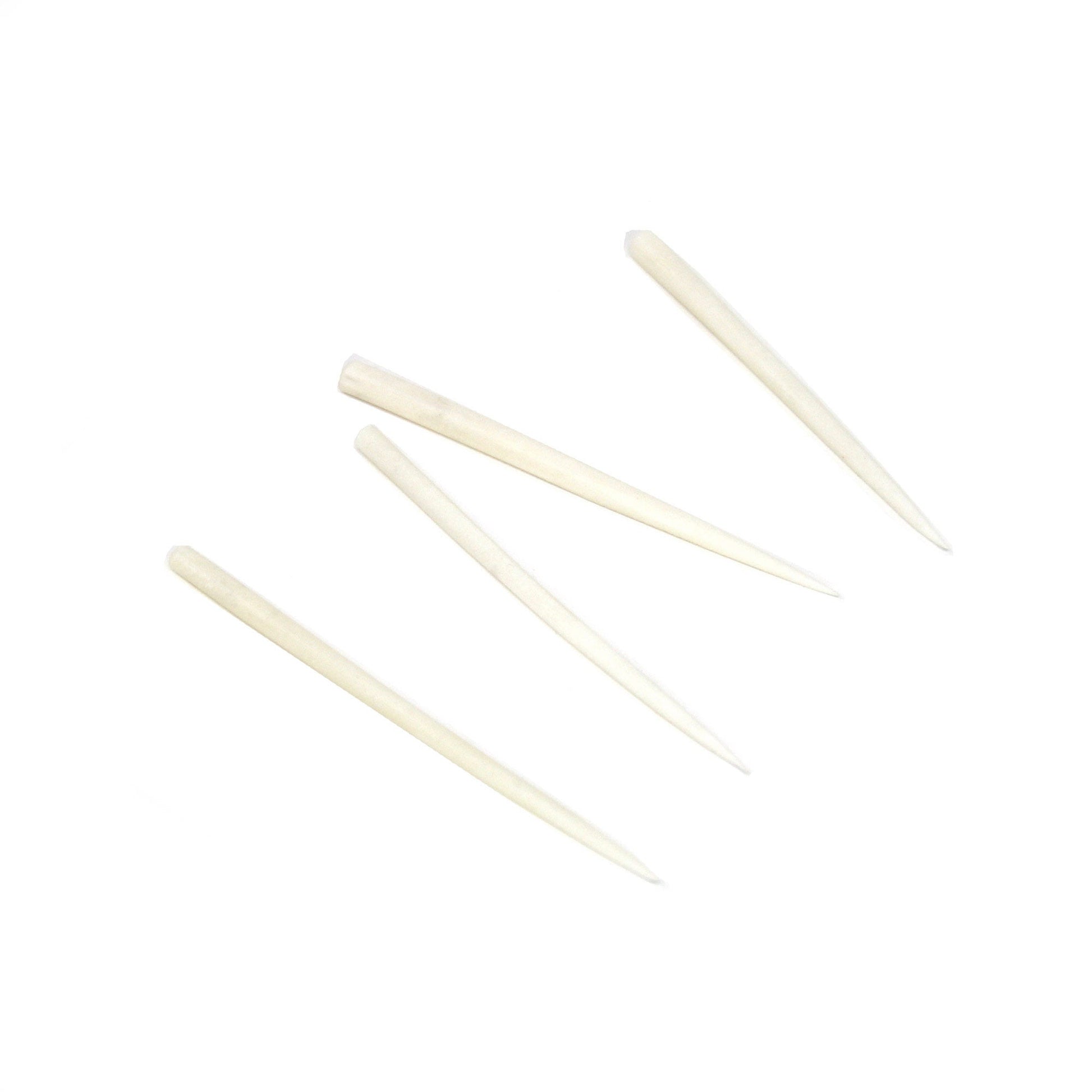 Hand-caved Cocktail Picks & Jar in Natural Bone    Home Decor Supply | Online Retail | ShoreShopper.com