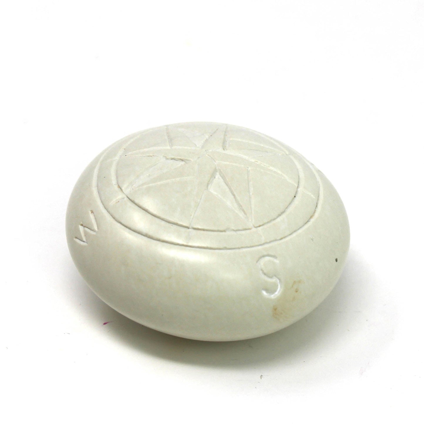 Compass Soapstone Sculpture, Natural Stone    Home Decor Supply | Online Retail | ShoreShopper.com