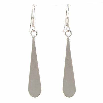Pink Clam Shell Elongated Teardrop Earrings    Home Decor Supply | Online Retail | ShoreShopper.com