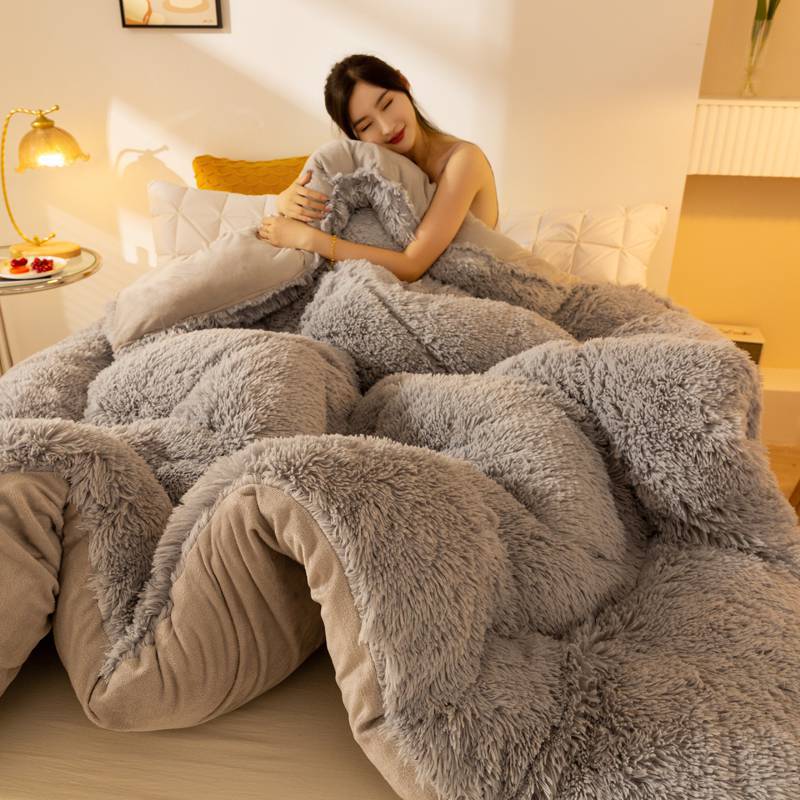 Super Soft Long Fleece Mink Crystal Velvet Thickened Warm Winter Quilt    Home Decor Supply | Online Retail | ShoreShopper.com