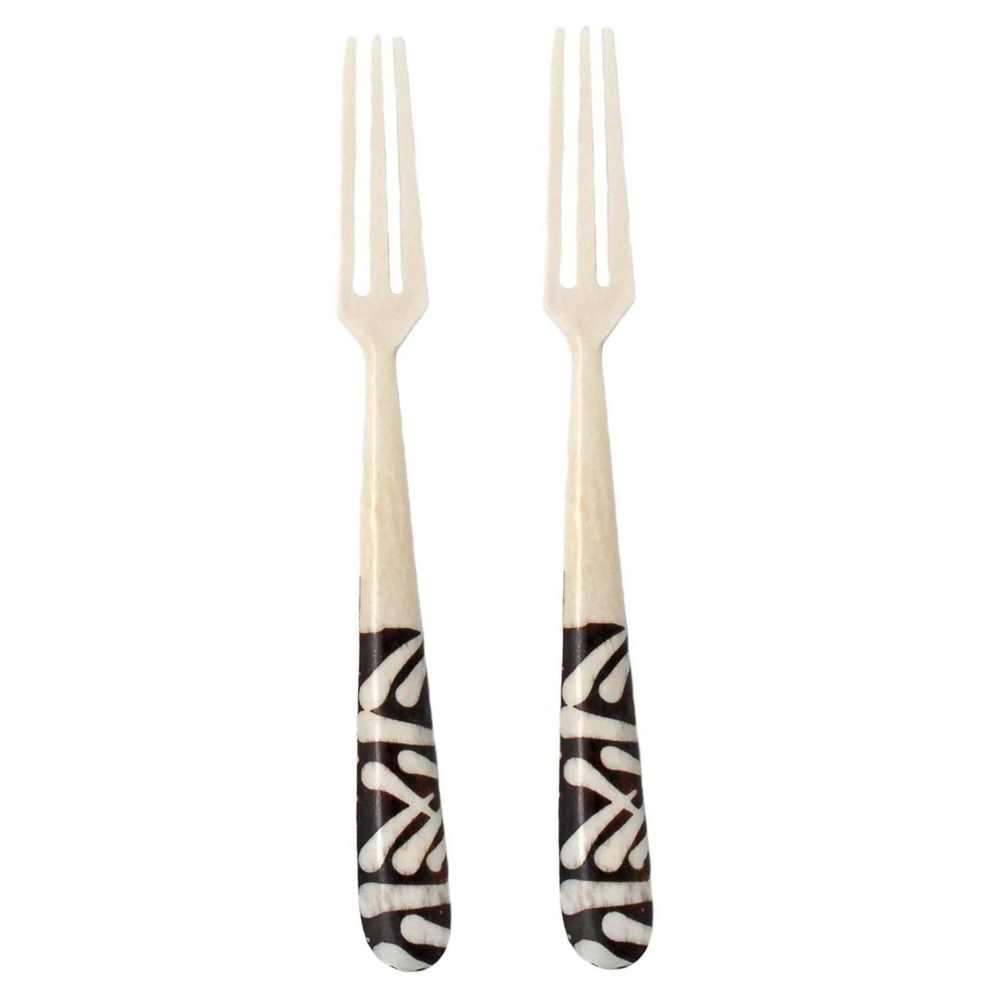 Long Batik Bone Appetizer Forks, Set of 2    Home Decor Supply | Online Retail | ShoreShopper.com