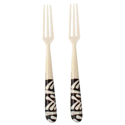 Long Batik Bone Appetizer Forks, Set of 2    Home Decor Supply | Online Retail | ShoreShopper.com