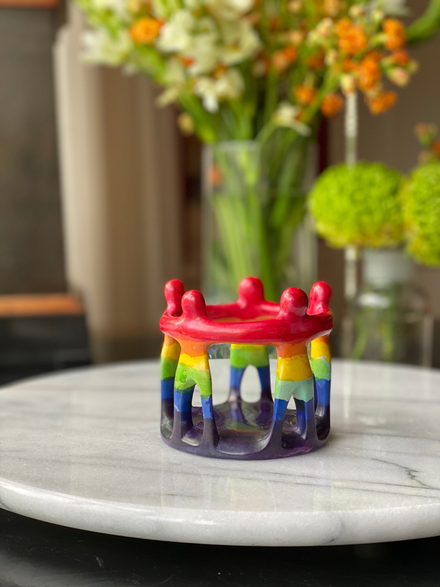 Rainbow Circle of Friends Painted Sculpture, 3 to 3.5-inch    Home Decor Supply | Online Retail | ShoreShopper.com