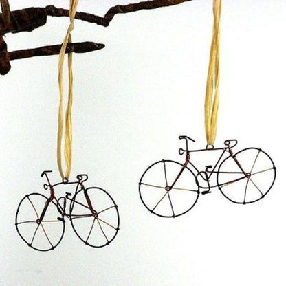 Recycled Wire Bicycle Ornament, Set of 2    Home Decor Supply | Online Retail | ShoreShopper.com