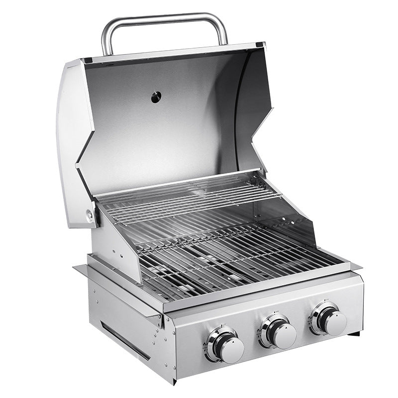 Stainless Steel Embedded Three-head Gas Barbecue Grill    Home Decor Supply | Online Retail | ShoreShopper.com