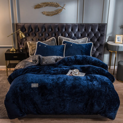 Single Piece Of Velvet Milk Velvet Solid Color Quilt Cover    Home Decor Supply | Online Retail | ShoreShopper.com