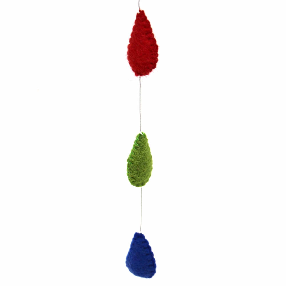 Rainbow Raindrops Felt Mobile Hanging Room Decor    Home Decor Supply | Online Retail | ShoreShopper.com