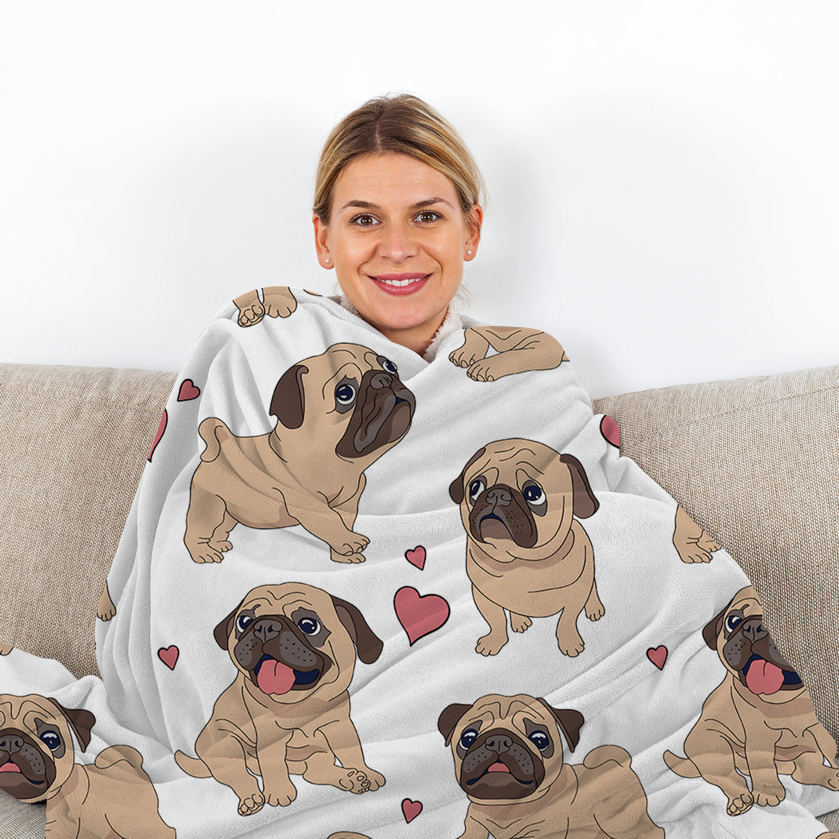 1pc Cute Khabba Dog Cute And Fun Pattern Soft Printed Flannel Sofa Blanket Comfortable And Warm Home Use Suitable For Bed Sofa Camping And Multi Scene Seasonal Use    Home Decor Supply | Online Retail | ShoreShopper.com