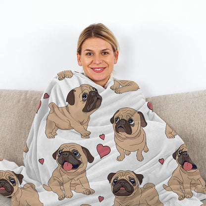1pc Cute Khabba Dog Cute And Fun Pattern Soft Printed Flannel Sofa Blanket Comfortable And Warm Home Use Suitable For Bed Sofa Camping And Multi Scene Seasonal Use    Home Decor Supply | Online Retail | ShoreShopper.com