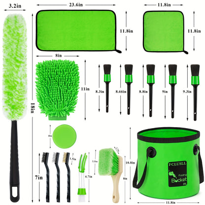 Car Full Interior & Exterior Cleaning Detailing Kit w/ Vacuum, Windshield Cleaner, Drill Brush Kit & More    Home Decor Supply | Online Retail | ShoreShopper.com
