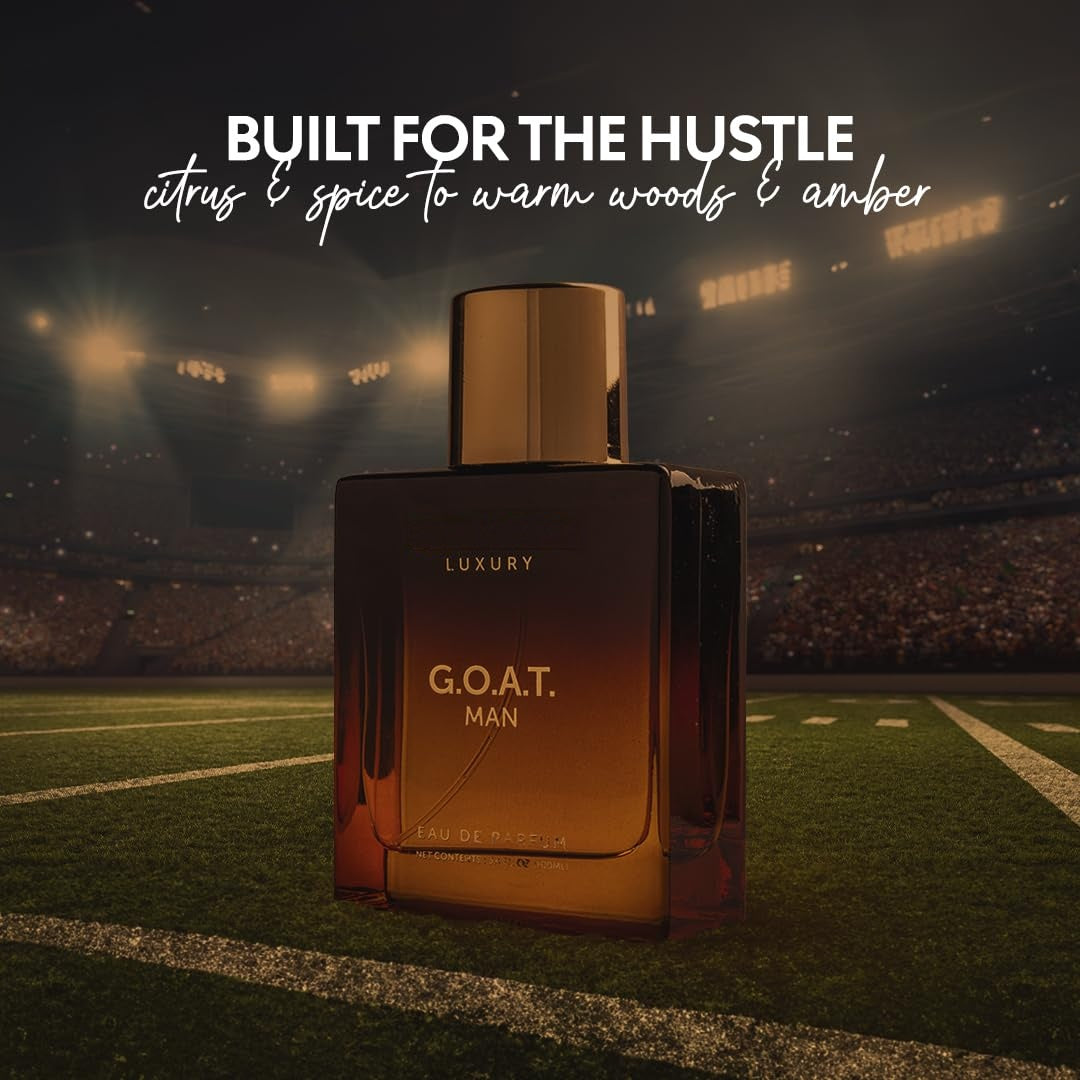 Luxury CEO&G.O.A.T. Man Perfume for Men | 3.4oz, Vanilla Scented, Oriental Fragrance Note    Home Decor Supply | Online Retail | ShoreShopper.com