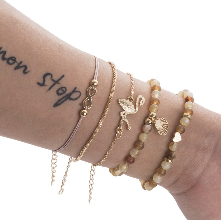 Bead Chain Bracelet Set Anklet - ShoreCo.Shop