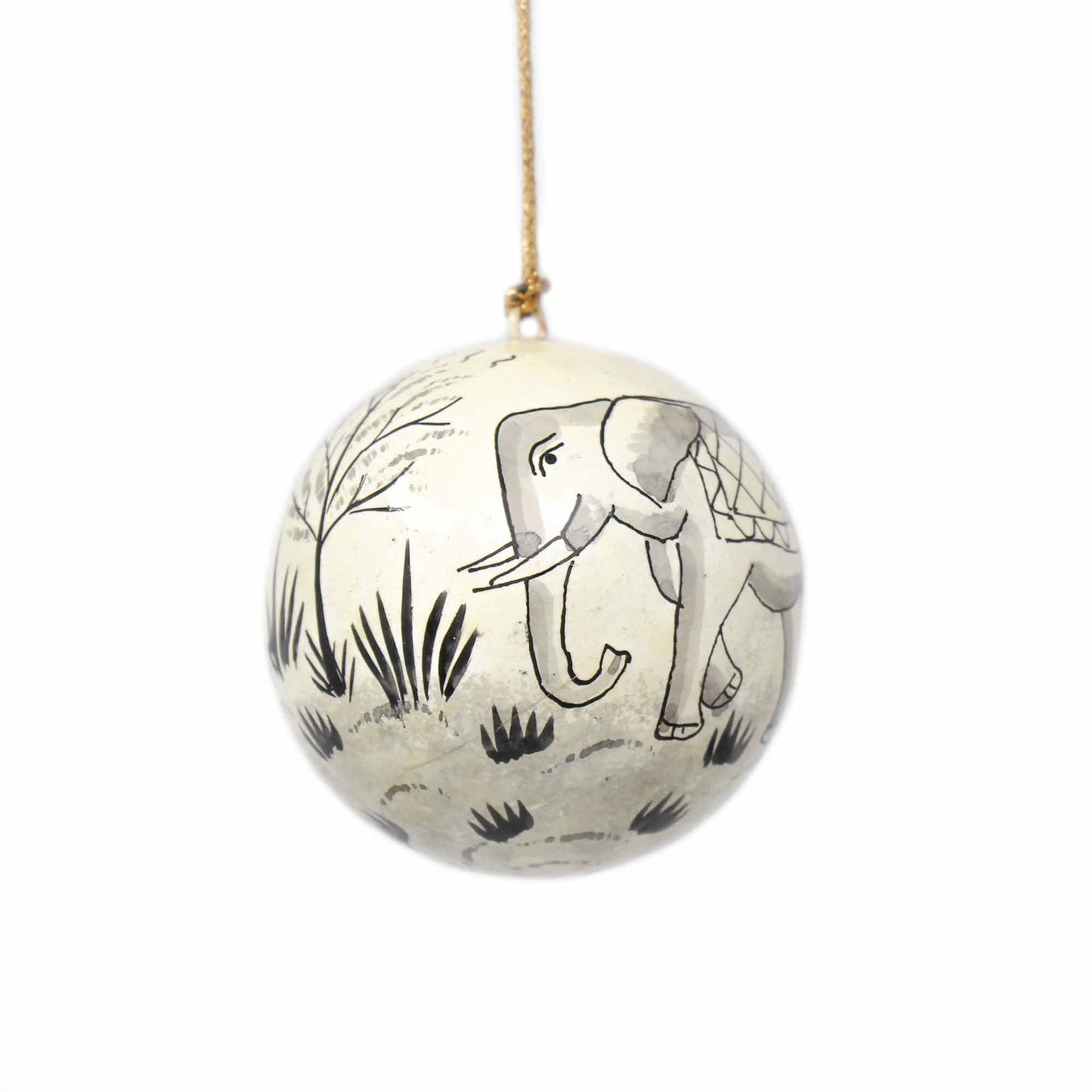 Handpainted Elephant & Bird Ornaments, Set of 2    Home Decor Supply | Online Retail | ShoreShopper.com