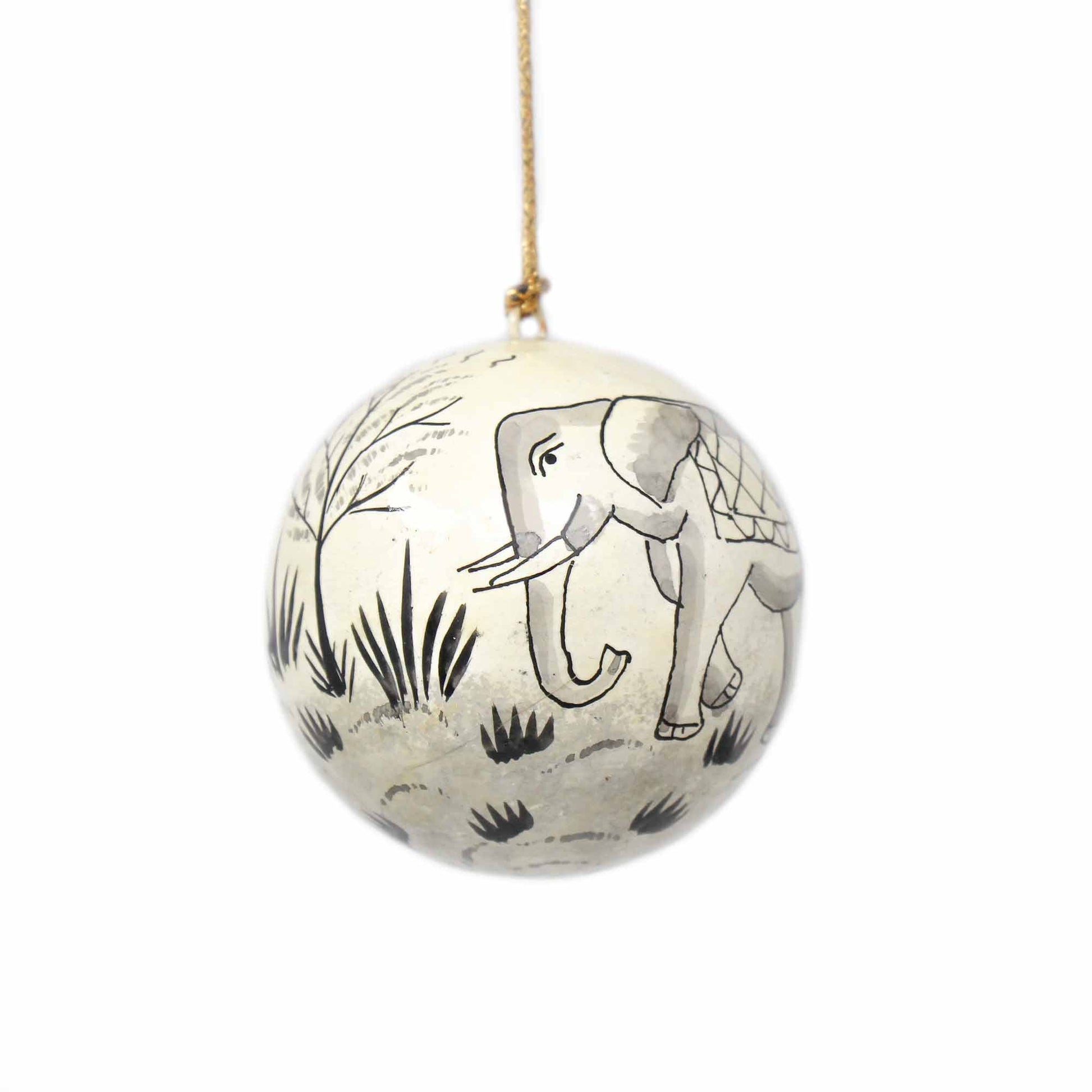 Handpainted Elephant & Bird Ornaments, Set of 2    Home Decor Supply | Online Retail | ShoreShopper.com