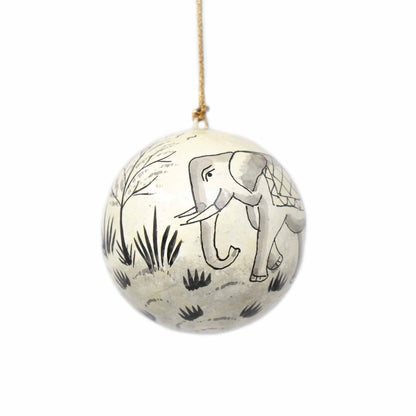 Handpainted Elephant & Bird Ornaments, Set of 2    Home Decor Supply | Online Retail | ShoreShopper.com