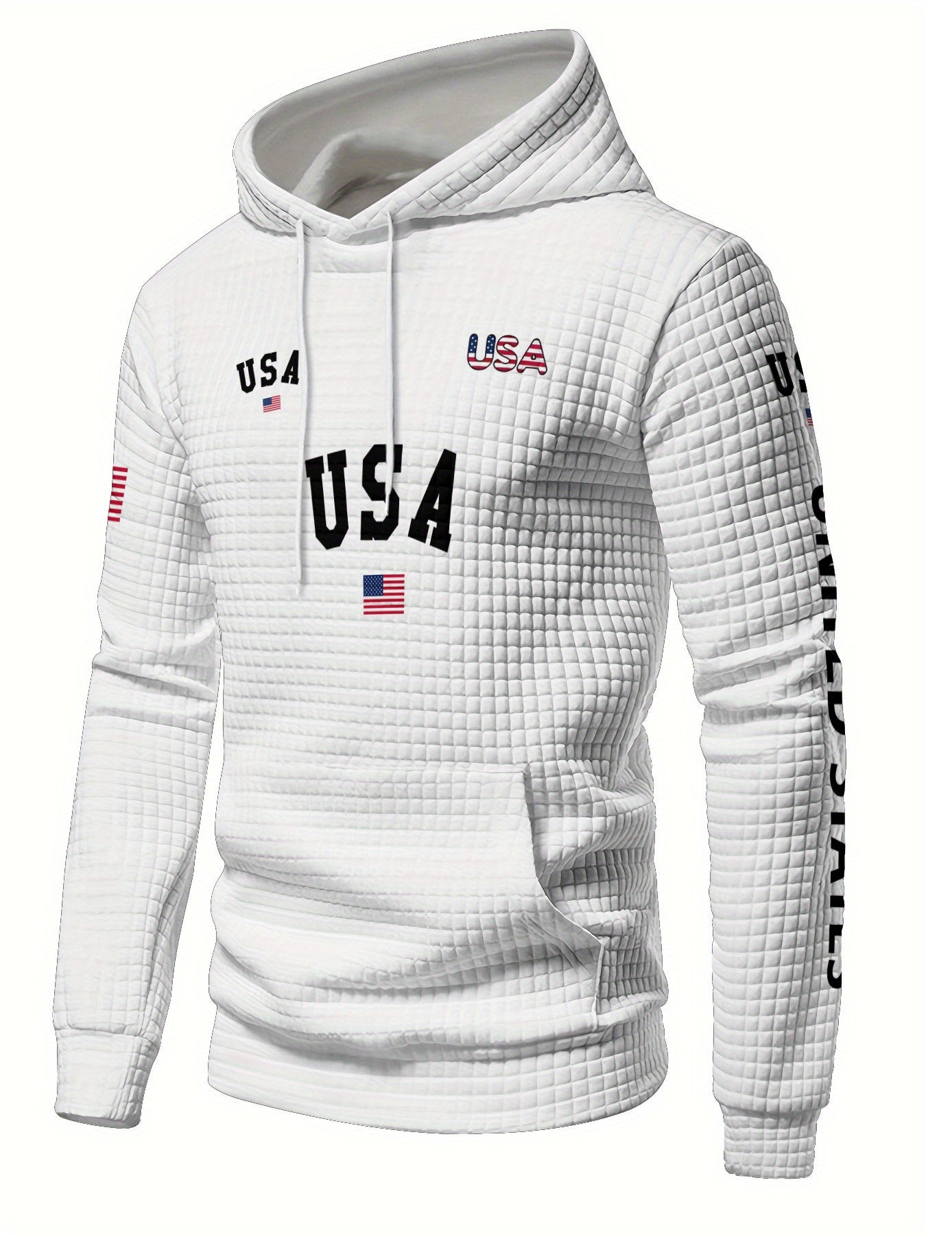 Autumn Winter Full Print Hoodie Patriotic American Flag Design    Home Decor Supply | Online Retail | ShoreShopper.com